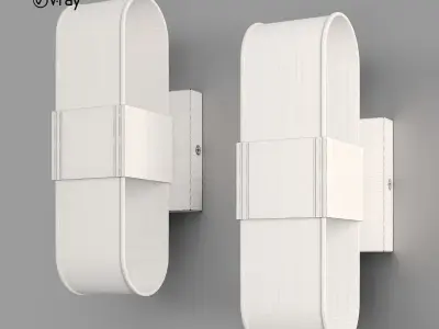 LUXURY ACRYLIC LED WALL LAMP 3D model