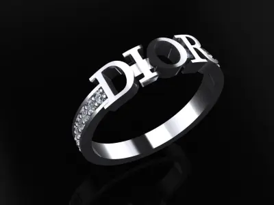 Dior Ring 3D print model