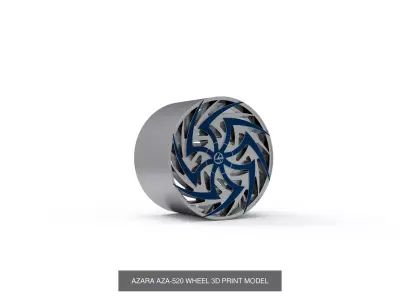 best seller azara wheels 3D Model Pack