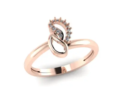 Jewelry Diamond Ring 3D Print Model 3D print model 31