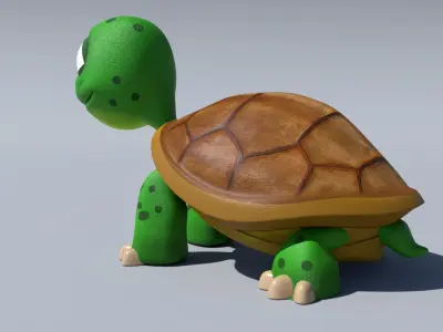 3d cartoon turtle 3D model