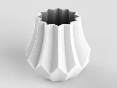 Flower Vase 3D print model get