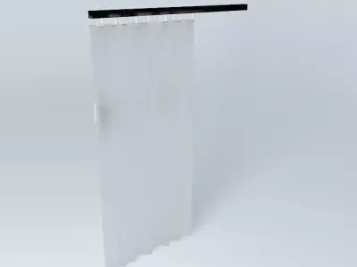 curtain with rail Free 3D model