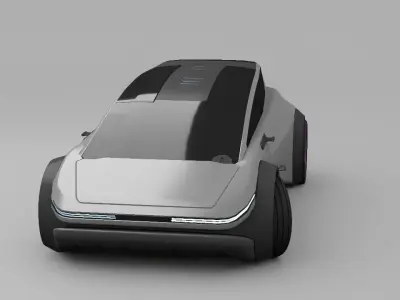 sci-fi  car  3D model