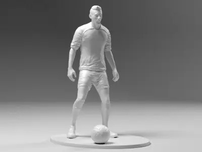Footballer 03 Prepare To Footstrike 01 Stl 3D print model