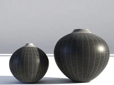 Vases Decoration Set 2 3D model