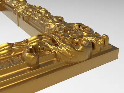 Carved Picture Frame 3D model