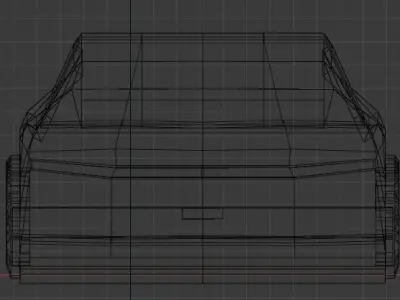 Tesla Cybertruck Low-poly 3D model