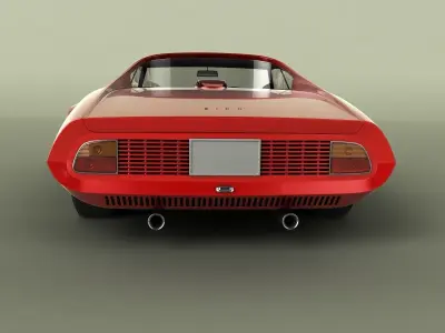 Ferrari 206 P Dino Pininfarina Berlinetta Speciale 3D model