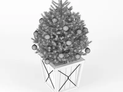 Christmas tree 02 3D model buy