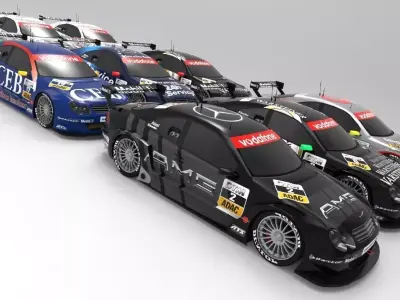 Mercedes Benz DTM 2002 Season Pack 3D model