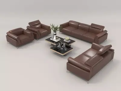 Modern Sofa and Armchair 4 3D model