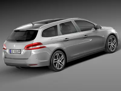 Peugeot 308 SW 2014 3D model