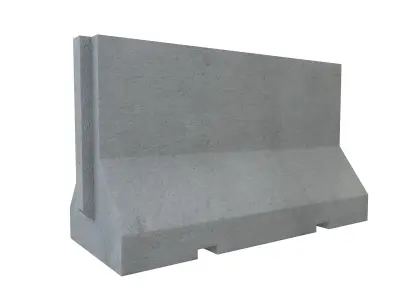 Concrete Barrier 3D model