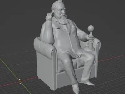 Alexander Graham Bell Statue 3D print model