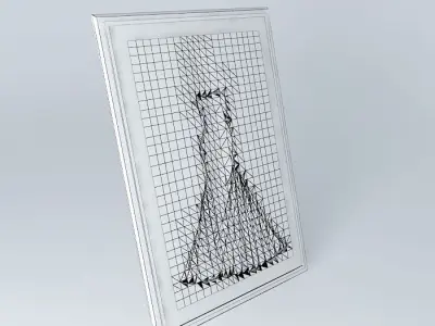 Lady in a Gown  Sculptured Free 3D model