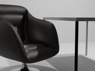 luxury chair  Low-poly 3D model