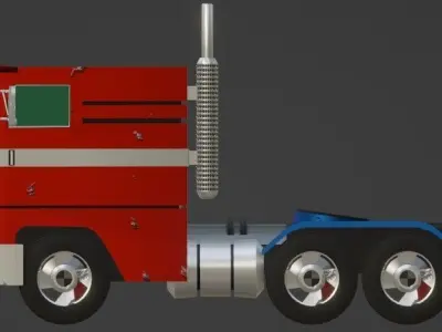 Optimus Prime Truck Free 3D model