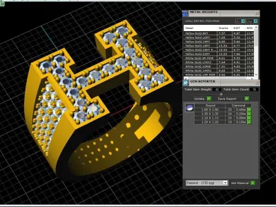 Ring H 3D print model