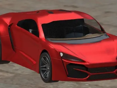 Lykan hypersport custom 3D model