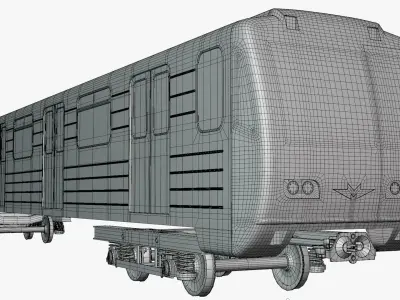 Subway car 81-71 3D model