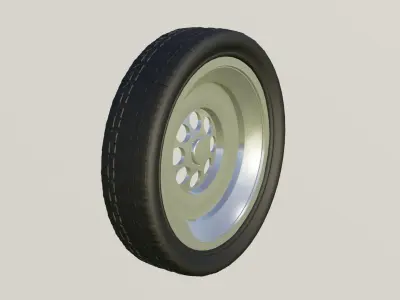 Offroad Relastic Car Tyre 3D model