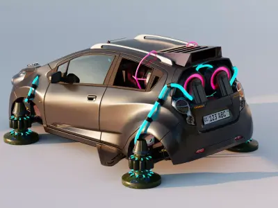 chevrolet spark cinematic  3D model