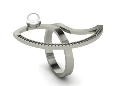 Minimalist and Stylish Silver Ring 2025  3D print model