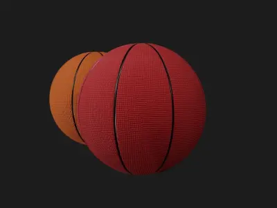 Basketball ball Low-poly 3D model get