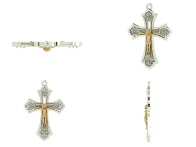 Pendant od 6 cross 3D print model