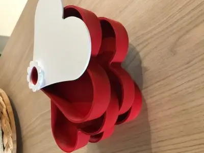 Boite coeur porte stylos 3D print model