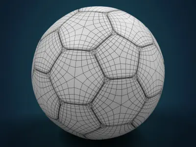 Soccer Ball Low-poly 3D model