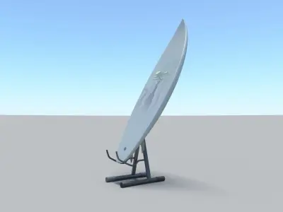 surfboard  V1 Low-poly 3D model