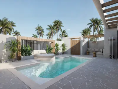 D5 RENDER SCENE VILLA ULUWATU BALI 3D model