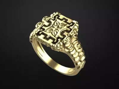 Man ring model special style 3D print model