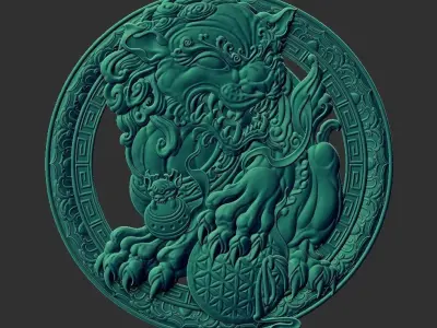 foo dog 3D print model
