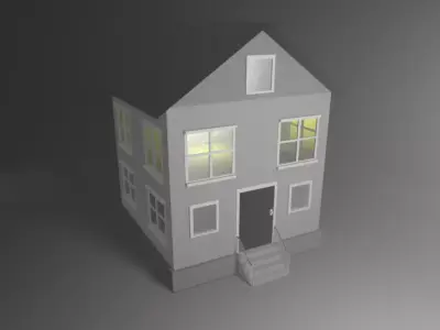 House Low Poly 3d Model Free 3D model