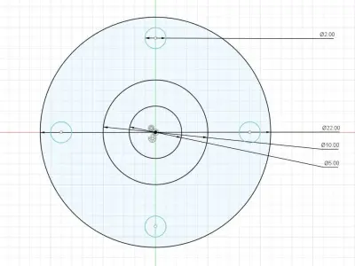 Motor mounting hub 3D print model