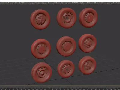 nasr car wheels  3D model