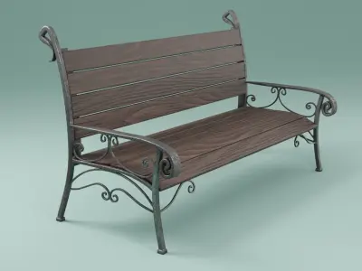 3D bench for print Free 3D print model