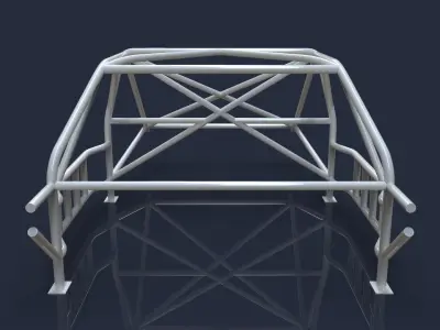 Roll cage V2 - nascar style 3D model