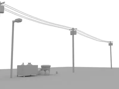 street props Free 3D model