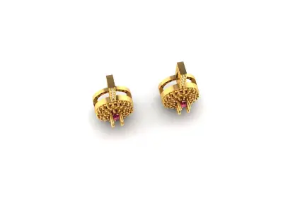 Diamond Earring 3D print model buy