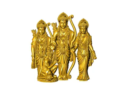 Ram lakshman sita hanuman  3D print model