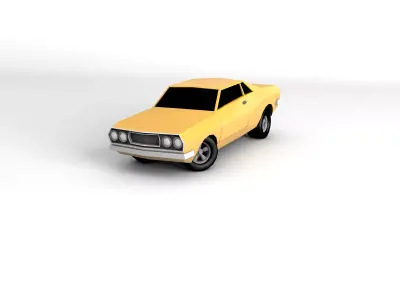LowPoly Muscle Car - GameReady Low-poly 3D model