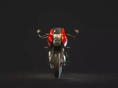 Base model Triumph Thruxton 400 2025 3D model