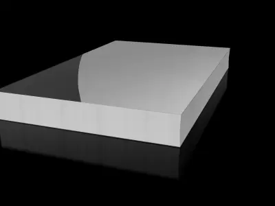Book Soft Cover Black and Grey  Free 3D model