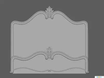 bed headboard and footboard 3D model