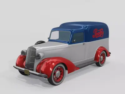 Dodge 1936 Retro Pepsi-Cola model 3D model