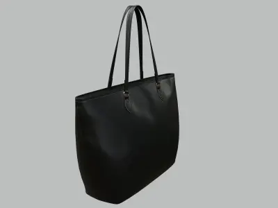 Gucci Women Ophidia GG Medium Tote Black Leather Bag Low-poly 3D model